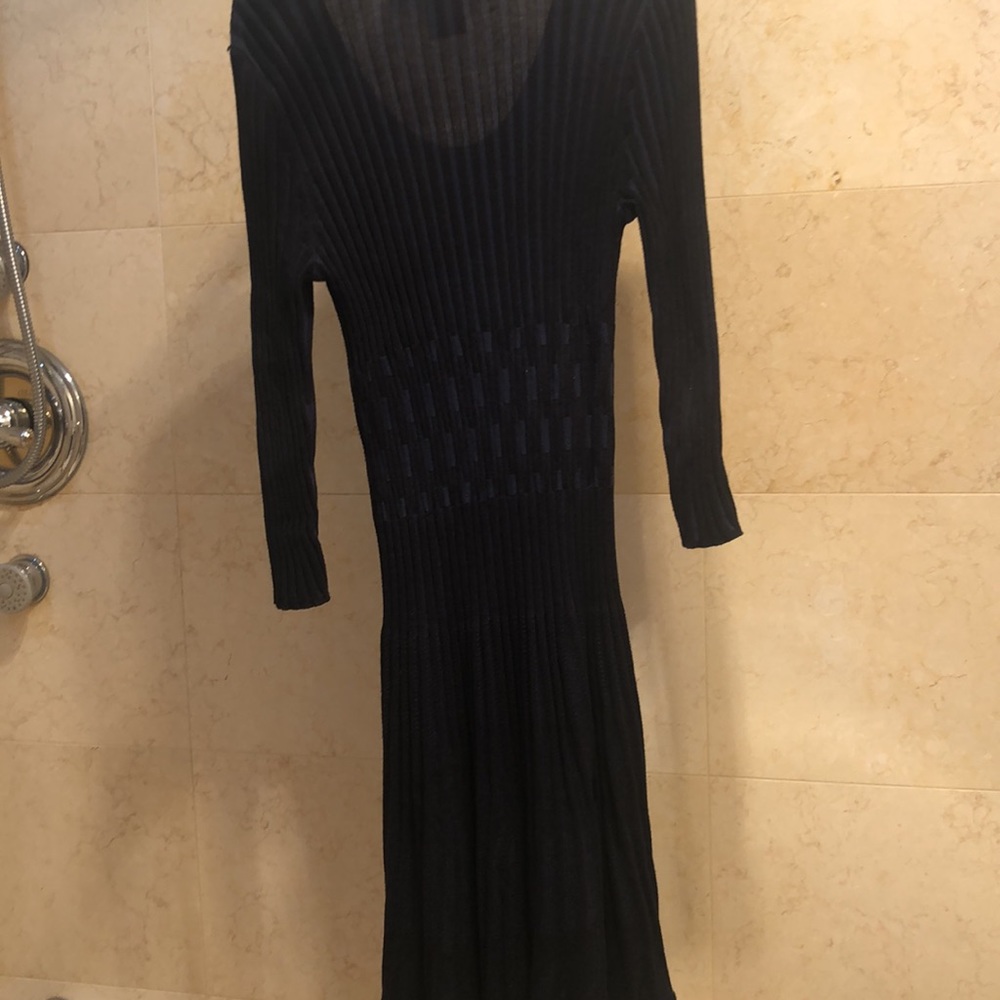 Max Studio Ripped Navy Blue Dress - Picture 6 of 6